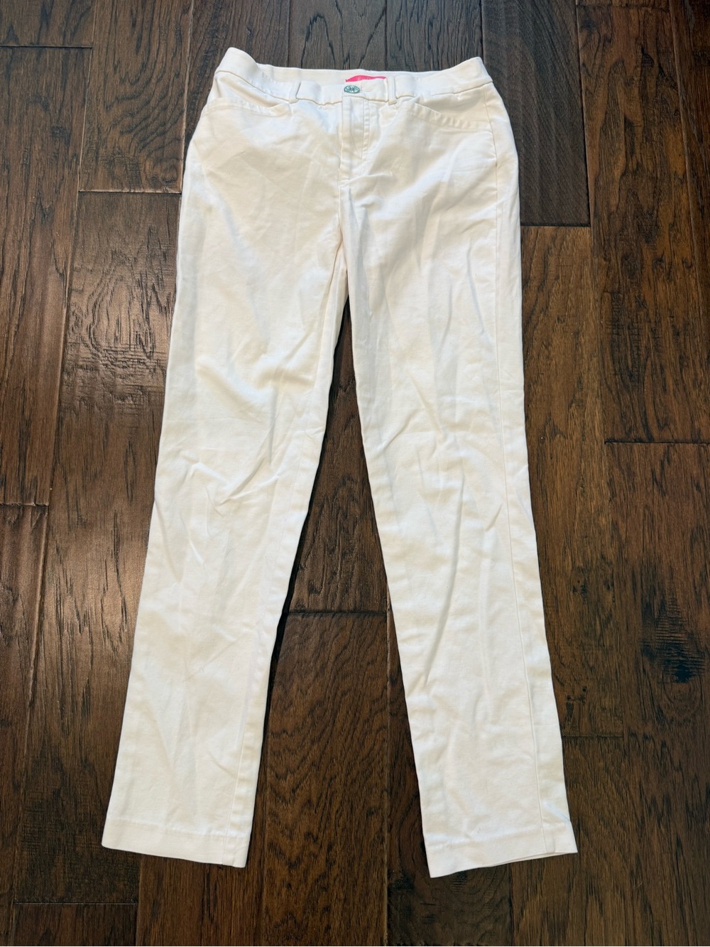 Lilly Pulitzer White Slim Ankle-Length Pants size 4